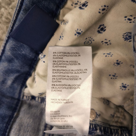 Pilcro Jeans Women 30 Blue The Icon Flare Distressed Stretch Denim Anthropologie - Picture 5 of 16